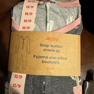 Pick 2 for $15- Ardene Gray and Pink Cozy Onesie